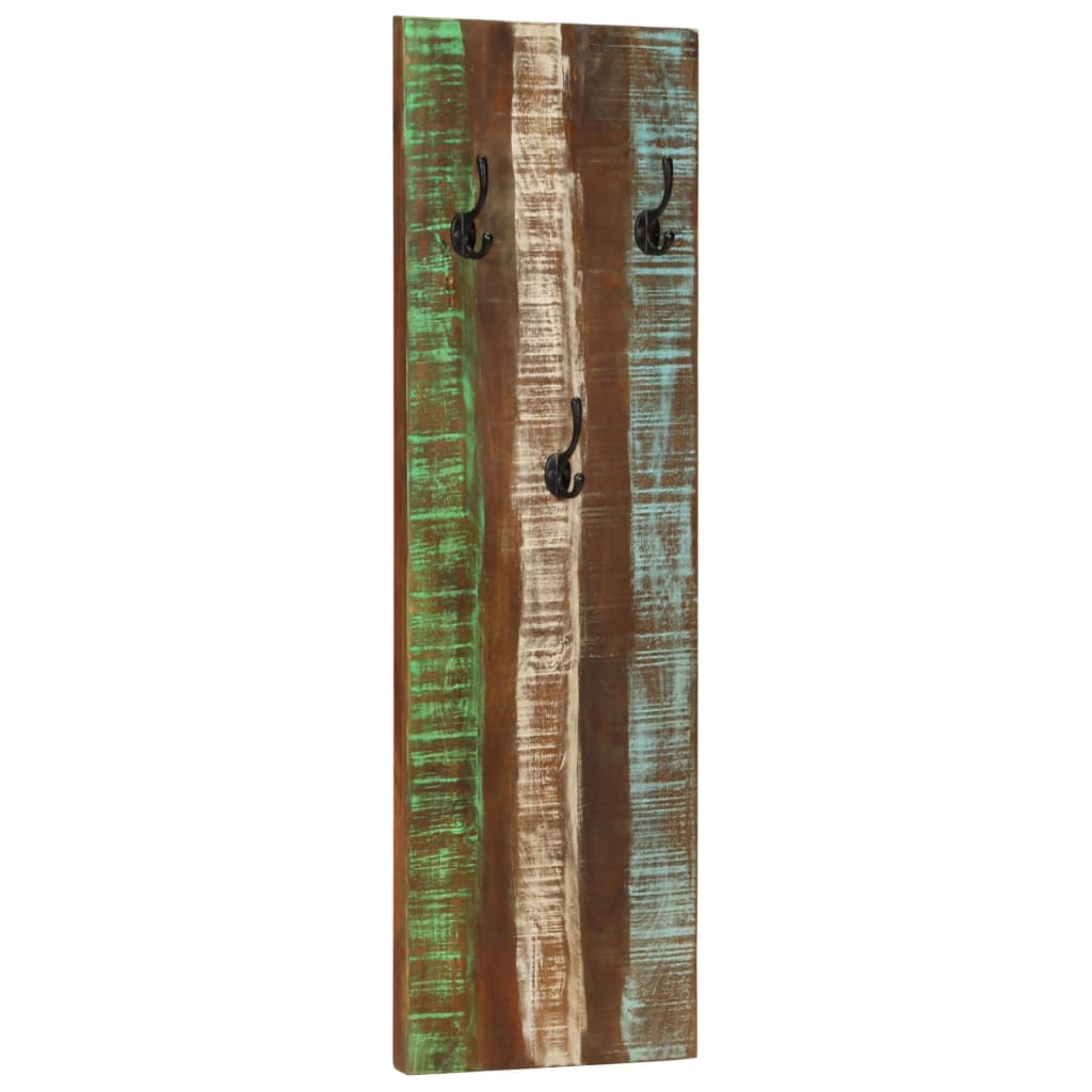 Wandkapstokken 2 St 36X3X110 Cm Massief Gerecycled Hout