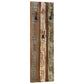 Wandkapstokken 2 St 36X3X110 Cm Massief Gerecycled Hout