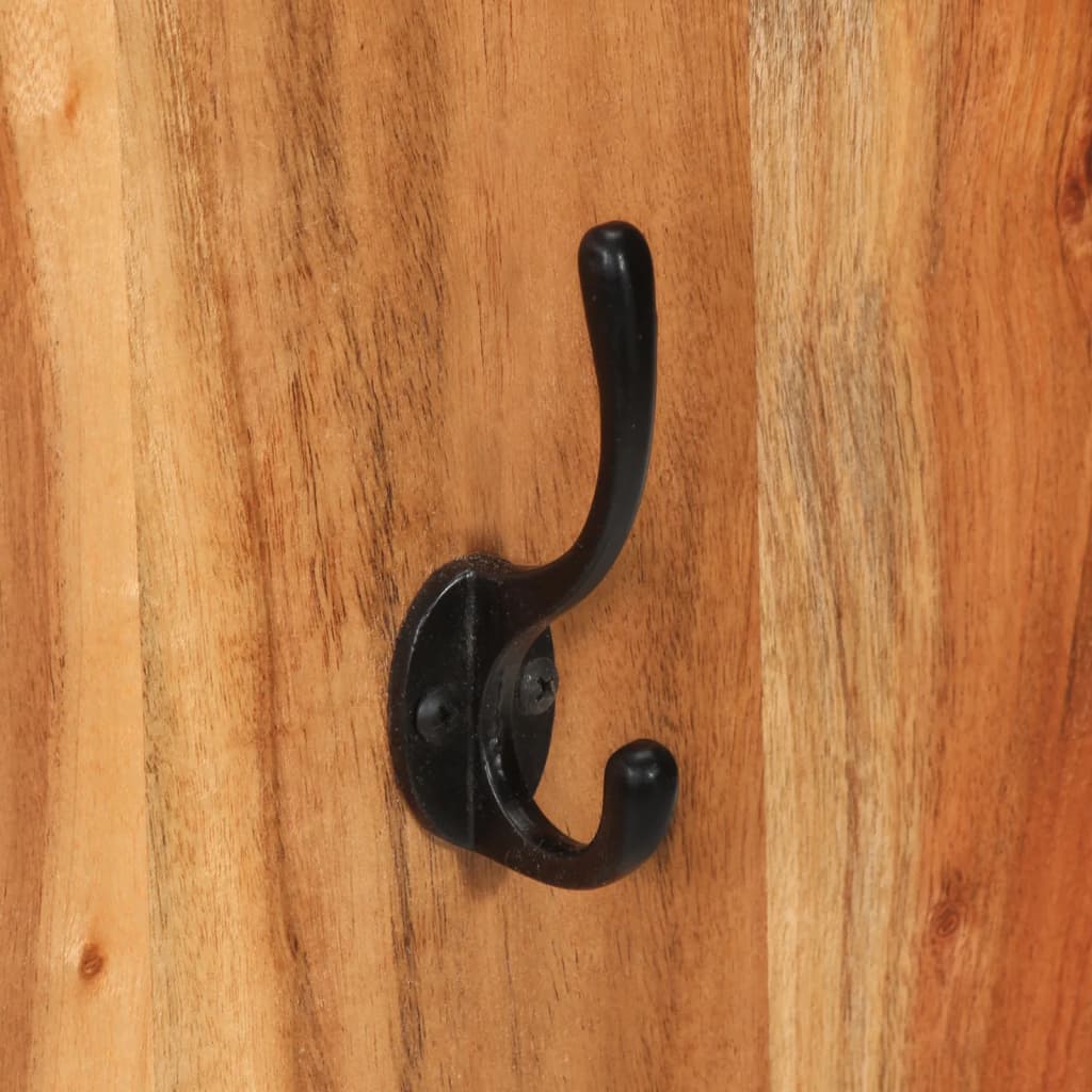 Wandkapstokken 2 St 36X3X110 Cm Massief Acaciahout