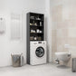 Wasmachinekast 64X24X190 Cm Grijs