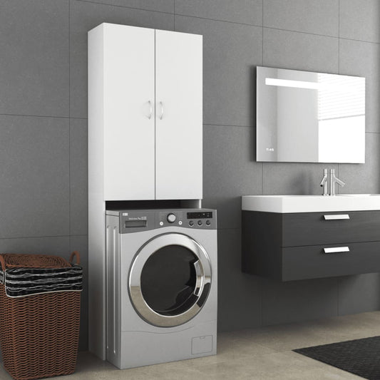 Wasmachinekast 64X25,5X190 Cm Wit