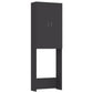 Wasmachinekast 64X25,5X190 Cm Grijs