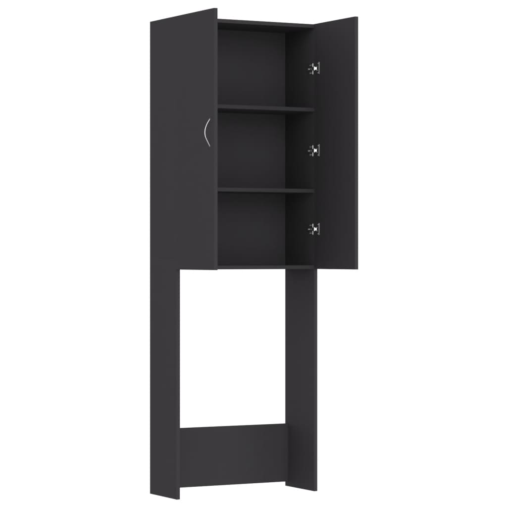 Wasmachinekast 64X25,5X190 Cm Grijs