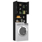 Wasmachinekast 64X25,5X190 Cm Zwart