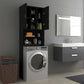 Wasmachinekast 64X25,5X190 Cm Zwart