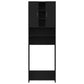 Wasmachinekast 64X25,5X190 Cm Zwart