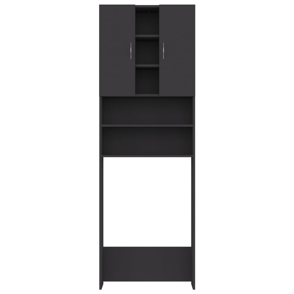 Wasmachinekast 64X25,5X190 Cm Grijs