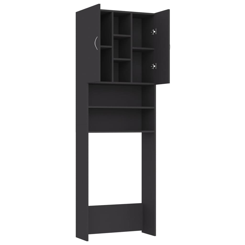 Wasmachinekast 64X25,5X190 Cm Grijs