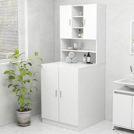 Wasmachinekast 70,5X25,5X90 Cm Wit