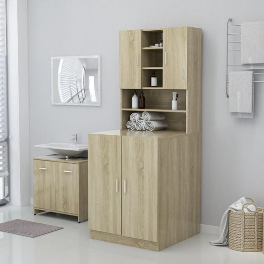 Wasmachinekast 71X71,5X91,5 Cm Sonoma Eikenkleurig