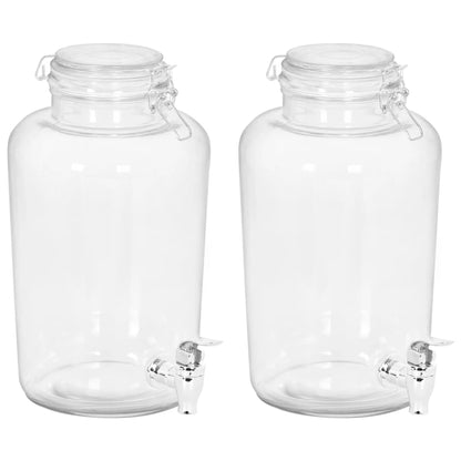 Drankdispensers 2 St 4000 Ml Glas