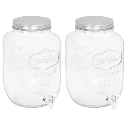 Drankdispensers 2 St 8050 Ml Glas