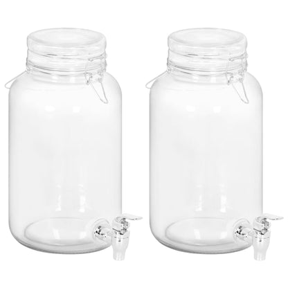 Drankdispensers 2 St 4000 Ml Glas