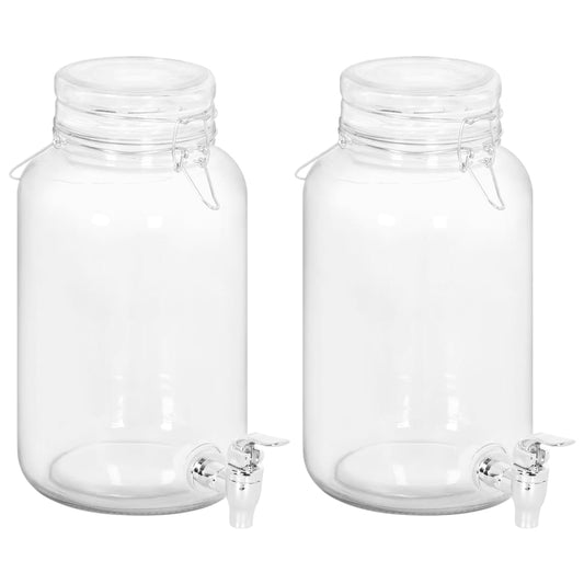 Drankdispensers 2 St 4000 Ml Glas