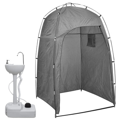 Kampeerwasbak Met Tent Draagbaar 20 L