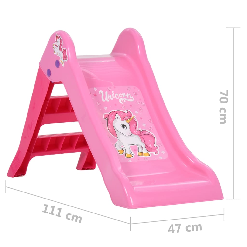Kinderglijbaan Inklapbaar 111 Cm Roze