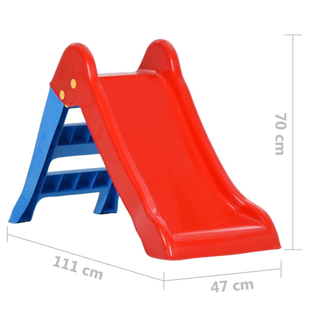 Kinderglijbaan Inklapbaar 111 Cm Meerkleurig