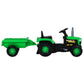 Traptractor Met Aanhanger Groen En Zwart
