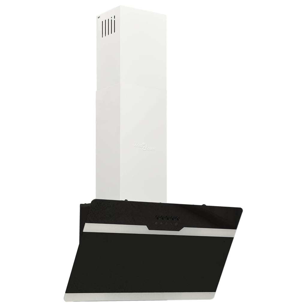 Wandafzuigkap 60 Cm Staal En Gehard Glas Zwart