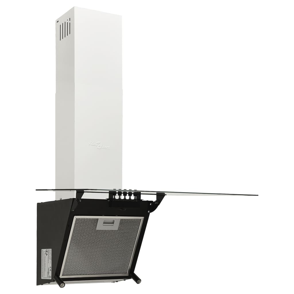 Wandafzuigkap 60 Cm Staal En Gehard Glas Zwart