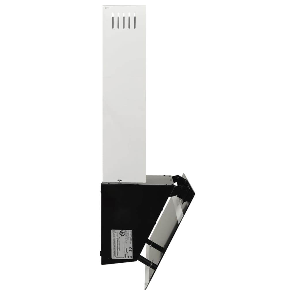 Wandafzuigkap 60 Cm Staal En Gehard Glas Zwart