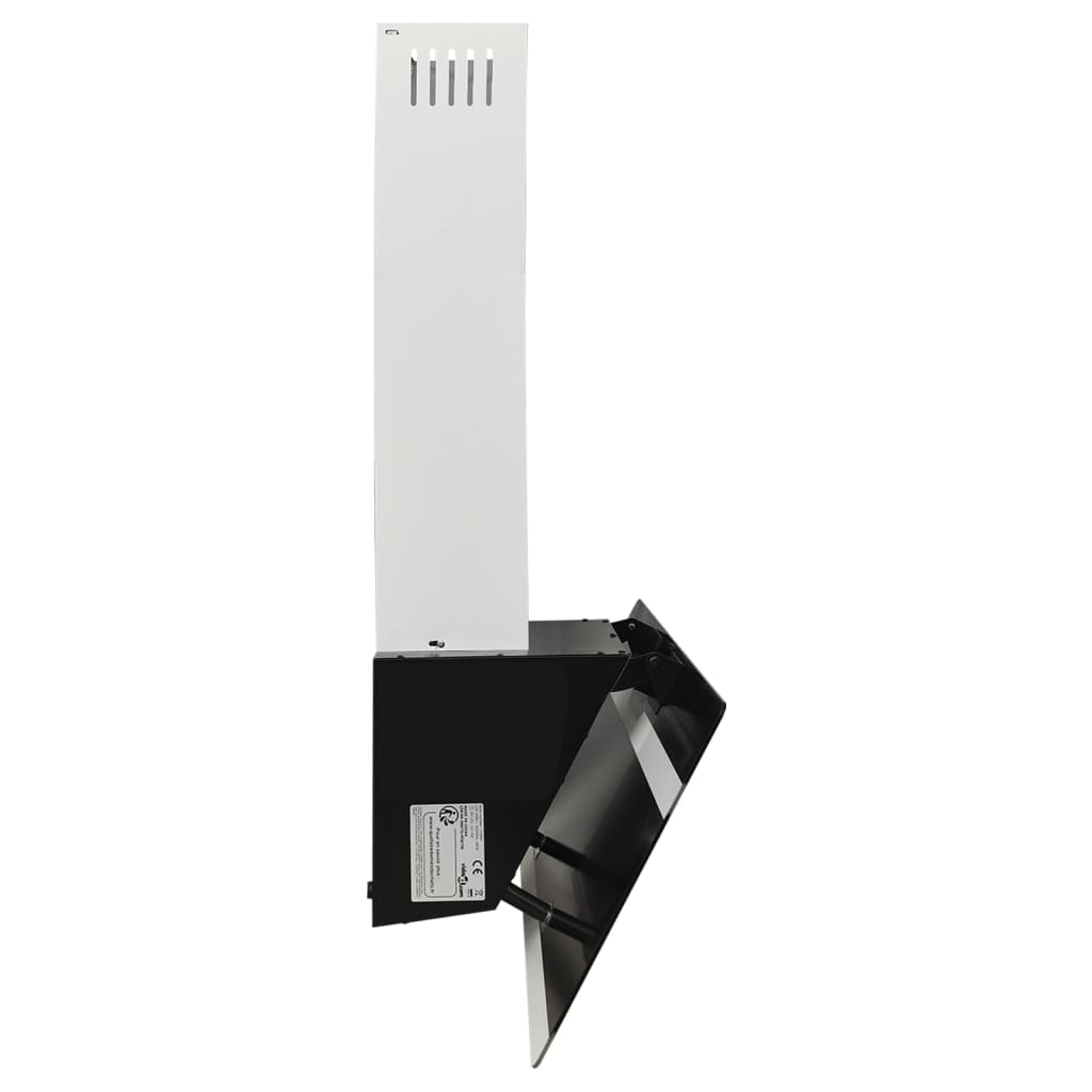 Wandafzuigkap 90 Cm Staal En Gehard Glas Zwart