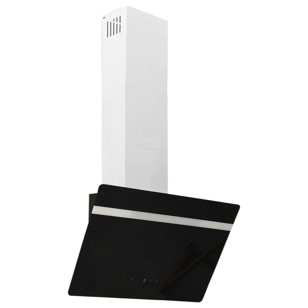 Wandafzuigkap 60 Cm Staal En Gehard Glas Zwart
