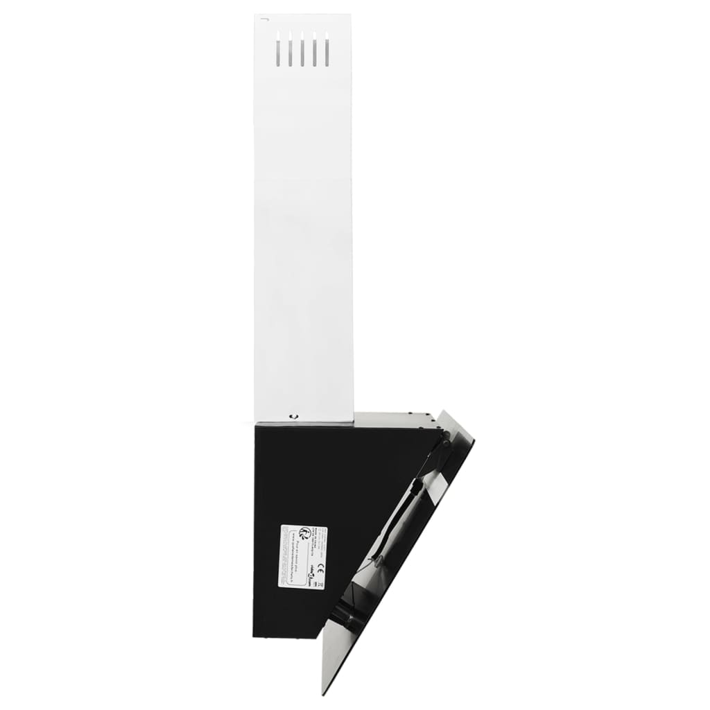 Wandafzuigkap 60 Cm Staal En Gehard Glas Zwart