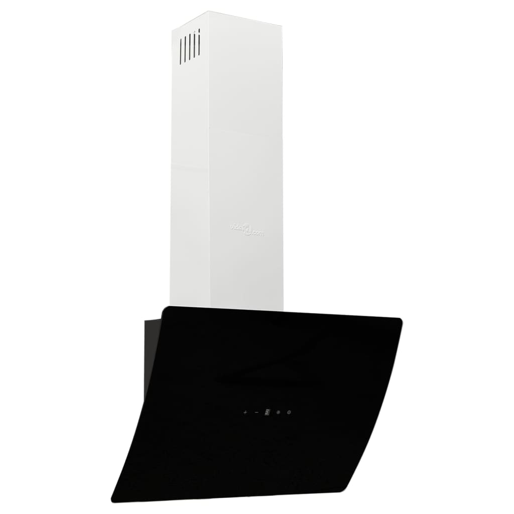 Wandafzuigkap 60 Cm Staal En Gehard Glas Zwart