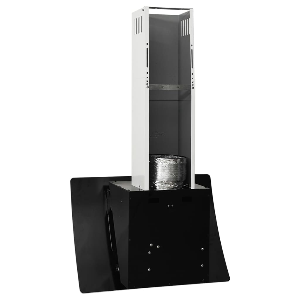 Wandafzuigkap 60 Cm Staal En Gehard Glas Zwart