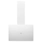 Wandafzuigkap 60 Cm Staal En Gehard Glas Wit