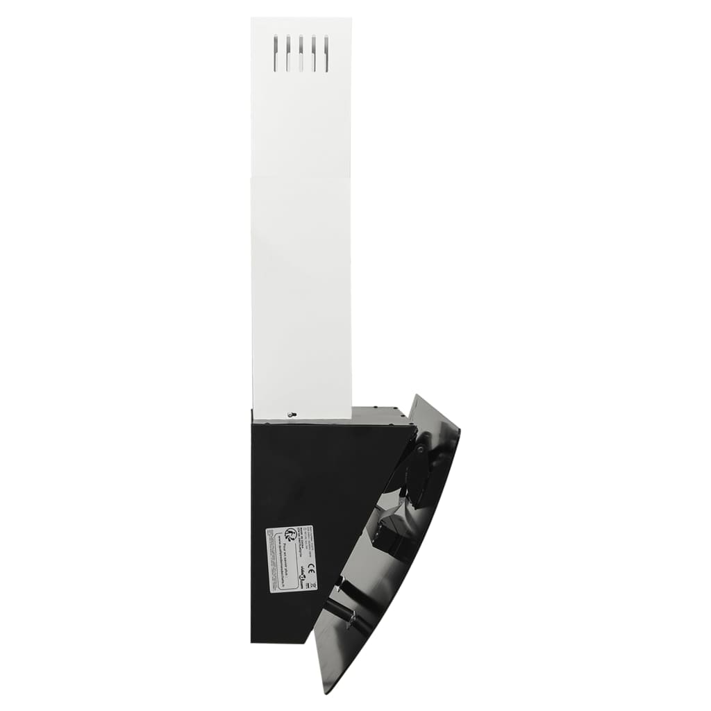 Wandafzuigkap 90 Cm Staal En Gehard Glas Zwart