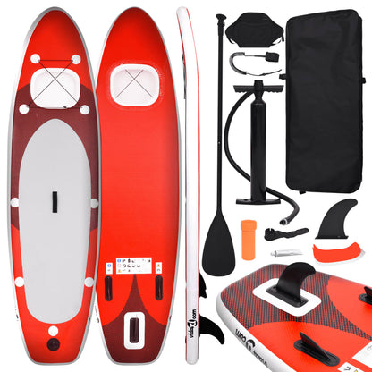 Stand Up Paddleboardset Opblaasbaar 300X76X10 Cm Rood