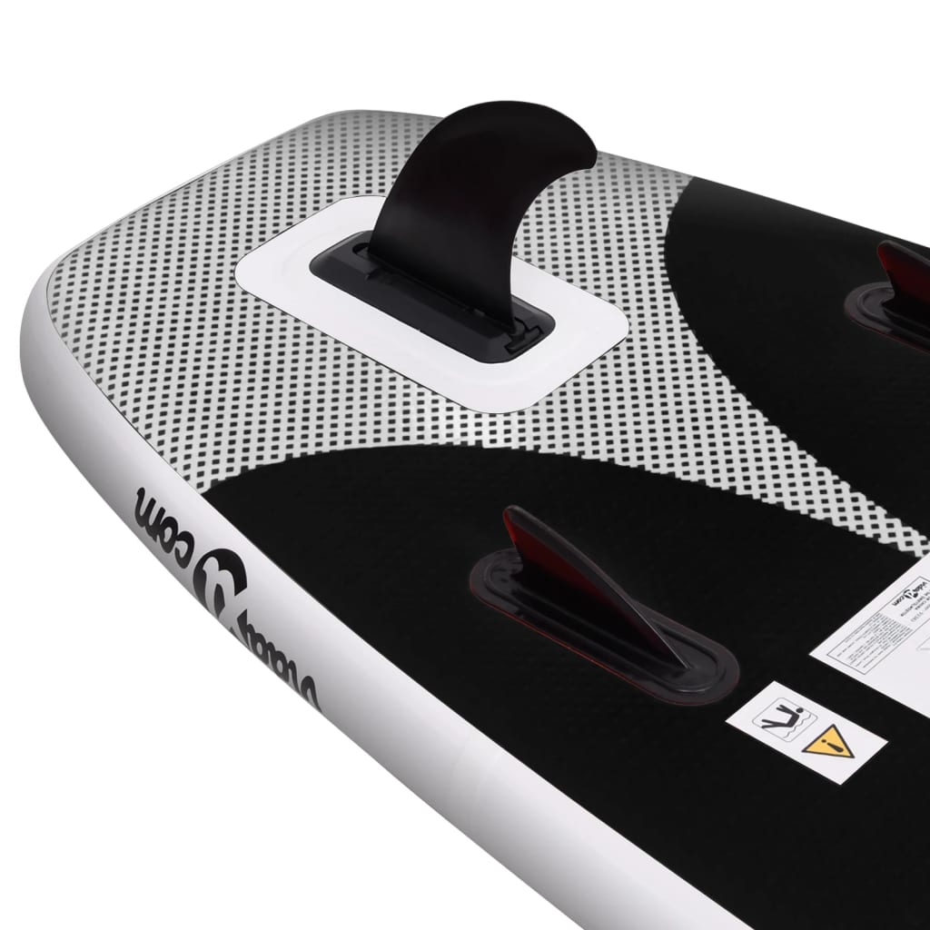 Stand Up Paddleboardset Opblaasbaar 300X76X10 Cm Zwart