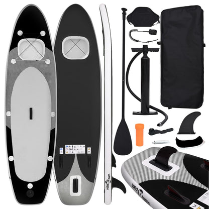 Stand Up Paddleboardset Opblaasbaar 330X76X10 Cm Zwart