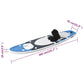Stand Up Paddleboardset Opblaasbaar 360X81X10 Cm Zeeblauw