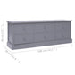 Tv-Meubel 108X30X40 Cm Massief Paulowniahout Donkergrijs
