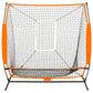 Honkbaltrainingsnet 174X76X158,5 Cm Zwart