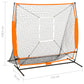 Honkbaltrainingsnet 174X76X158,5 Cm Zwart