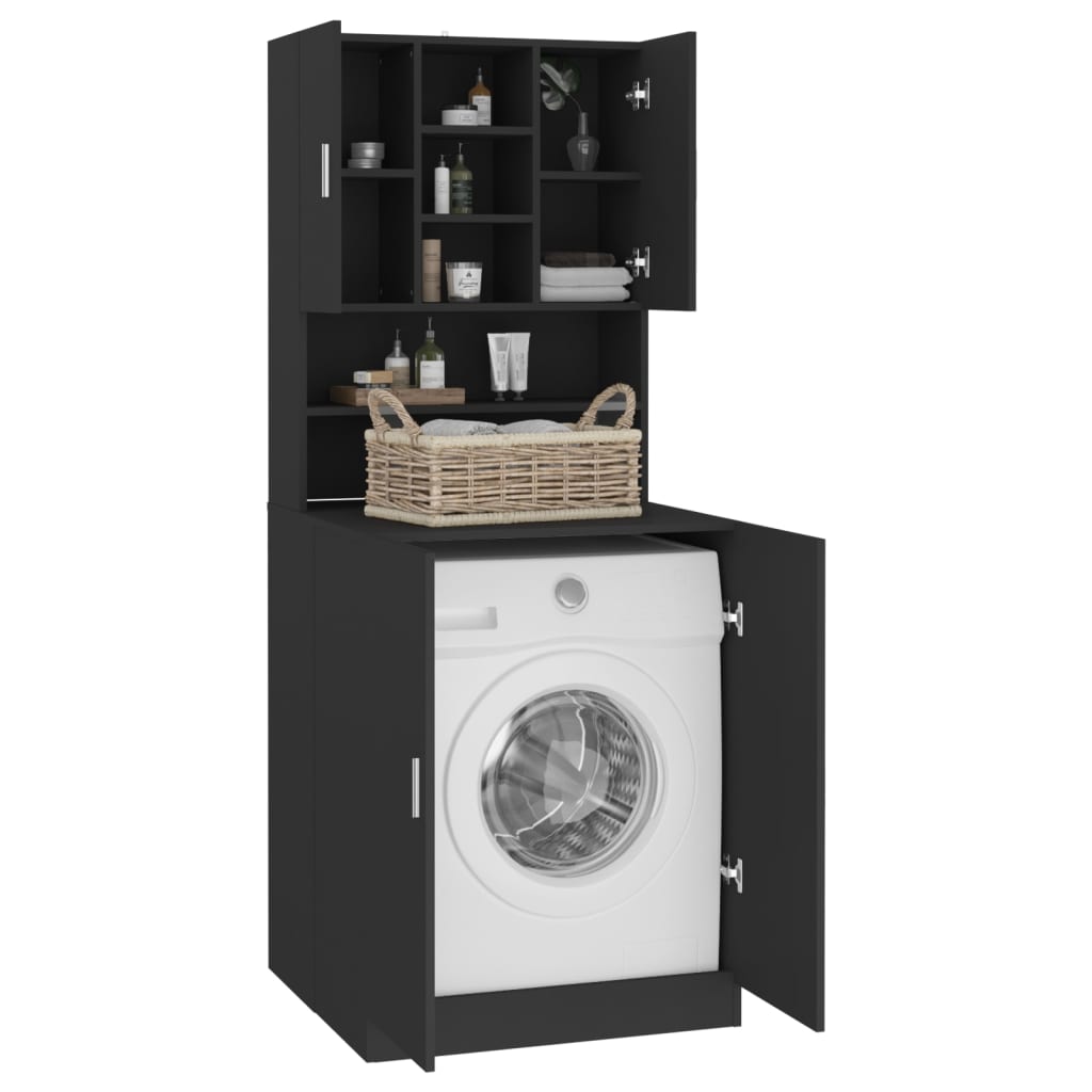 Wasmachinekast Zwart