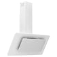 Wandafzuigkap 90 Cm Roestvrij Staal En Gehard Glas Wit
