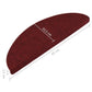 Trapmatten Zelfklevend 15 St 65X26 Cm Rood