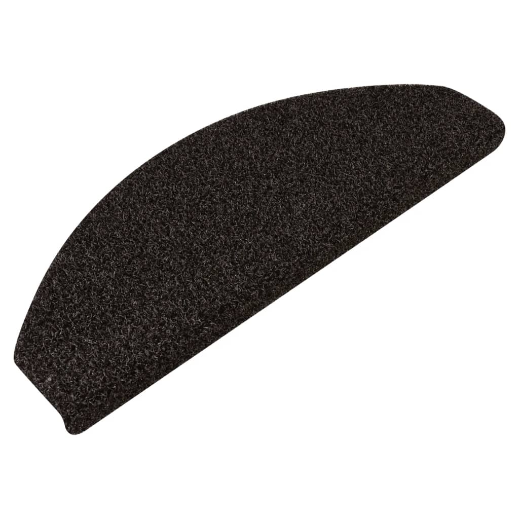 Trapmatten Voor Buiten 5 St Anti-Slip 65X28 Cm Donkerbruin