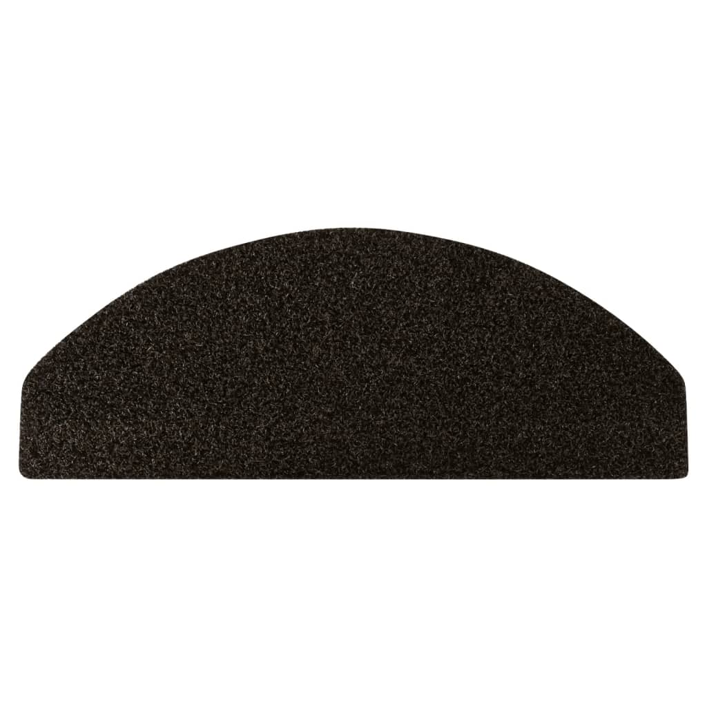 Trapmatten Voor Buiten 5 St Anti-Slip 65X28 Cm Donkerbruin