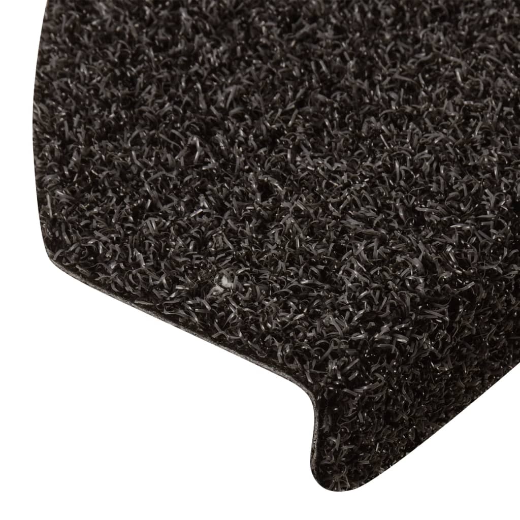 Trapmatten Voor Buiten 5 St Anti-Slip 65X28 Cm Donkerbruin