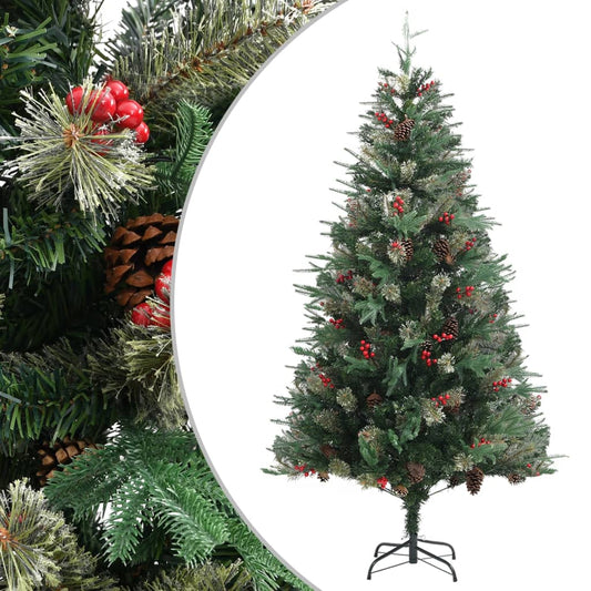 Kerstboom Met Dennenappels 195 Cm Pvc En Pe Groen