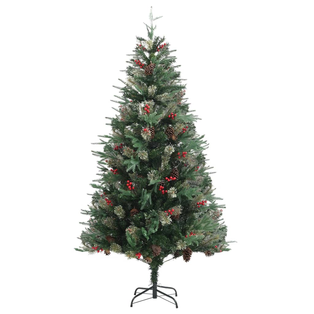 Kerstboom Met Dennenappels 195 Cm Pvc En Pe Groen