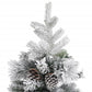 Kerstboom Met Dennenappels En Sneeuw 120 Cm Pvc En Pe