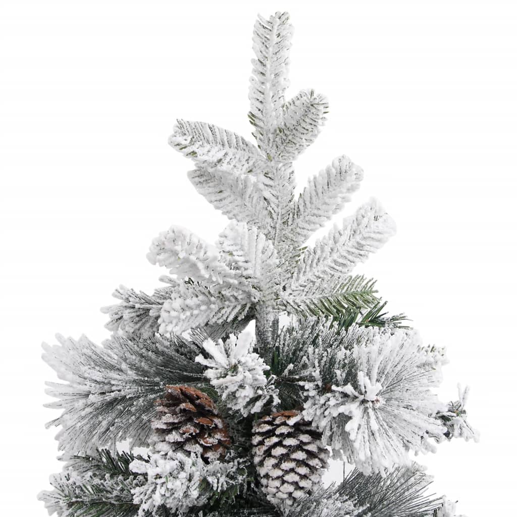 Kerstboom Met Dennenappels En Sneeuw 120 Cm Pvc En Pe