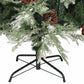 Kerstboom Met Dennenappels 150 Cm Pvc En Pe Groen En Wit